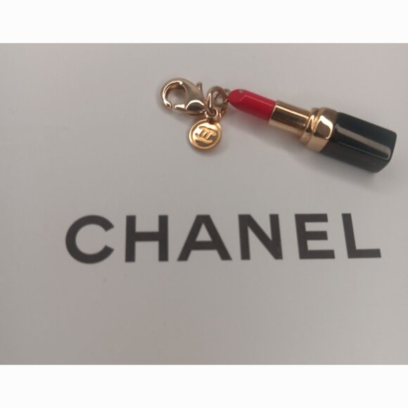 CHANEL Accessories - NIB CHANEL STYLISH LIPSTICK CHARM WITH LOBSTER CLASP